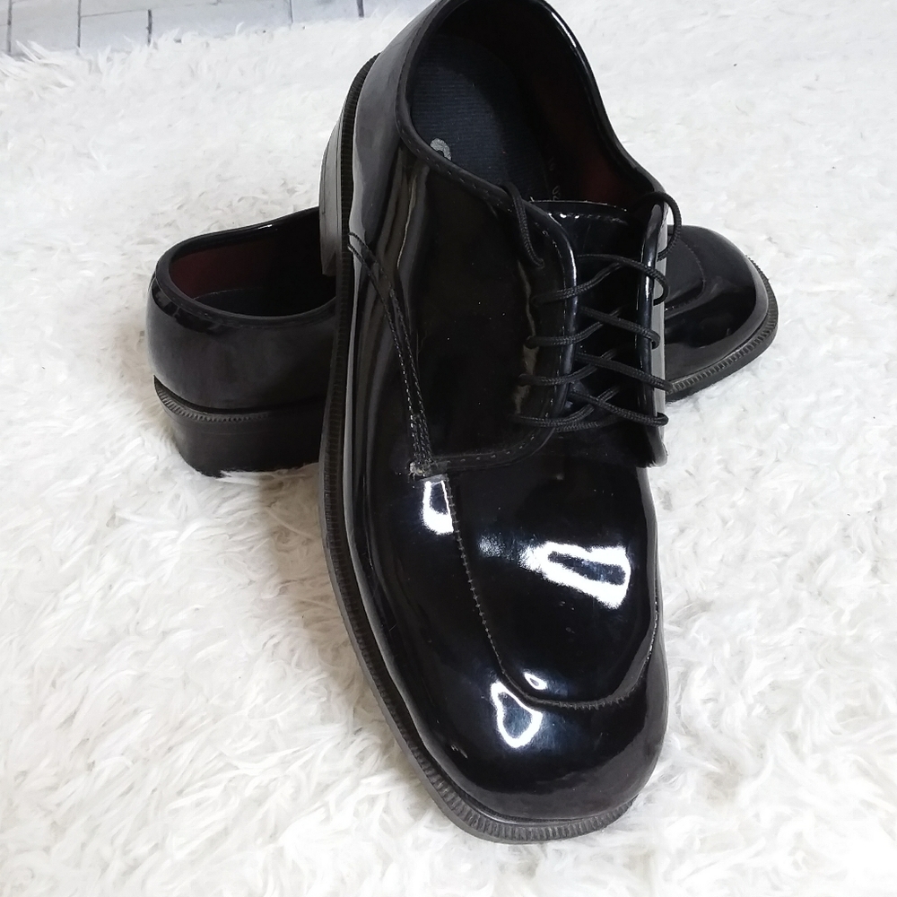 Gateway black patent leather oxford formal dress shoe size 10M